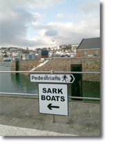 Sark Ferry Sign